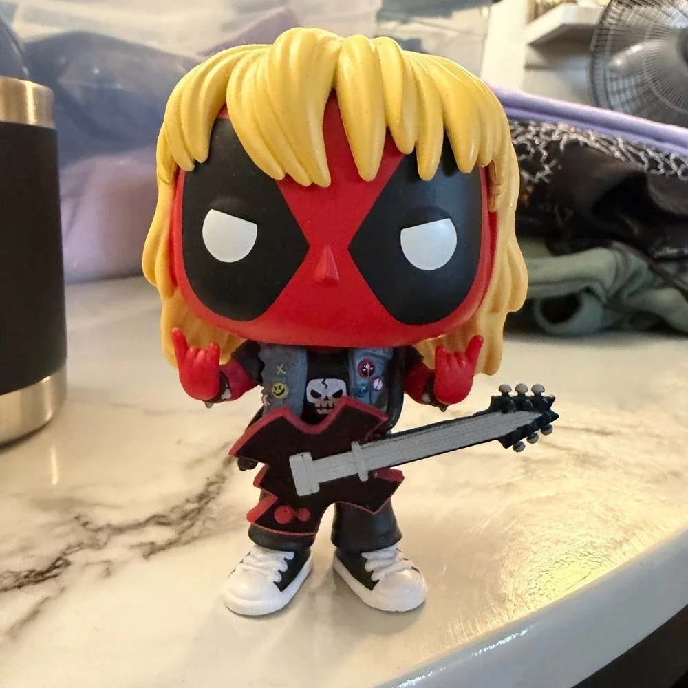 Funko‎ Pop Marvel Deadpool Heavy Metal Vinyl Figure 1343 Rocker Guitar